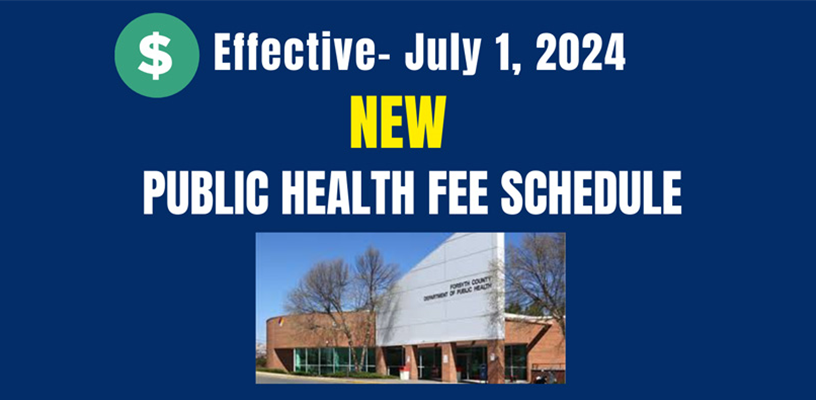 Public Health 2024 New Fee Schedule
