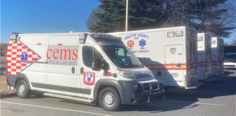 Forsyth EMS receiving help from FEMA ambulances