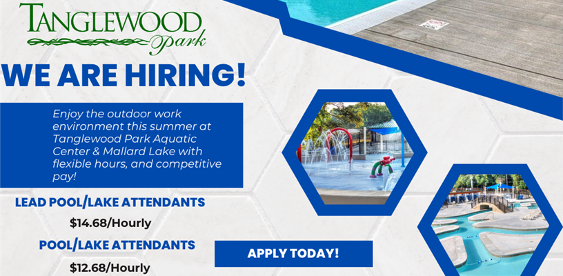 Now Hiring: Tanglewood Park Summer Seasonal Positions