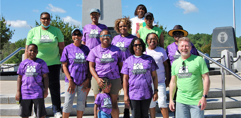 Social Services staff participate in Elder Abuse Awareness Walk